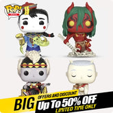 Funko POP Asia Legendary Creatures & Myths 4pcs Set 鬼怪錄 僵屍 夜叉 守財奴 貪睡鬼