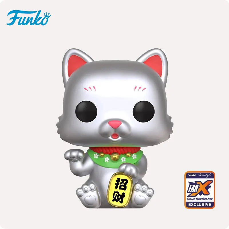 Funko POP Asia Lucky Cat Silver Fan X Salt Lake Comic Convention Exclusive #190